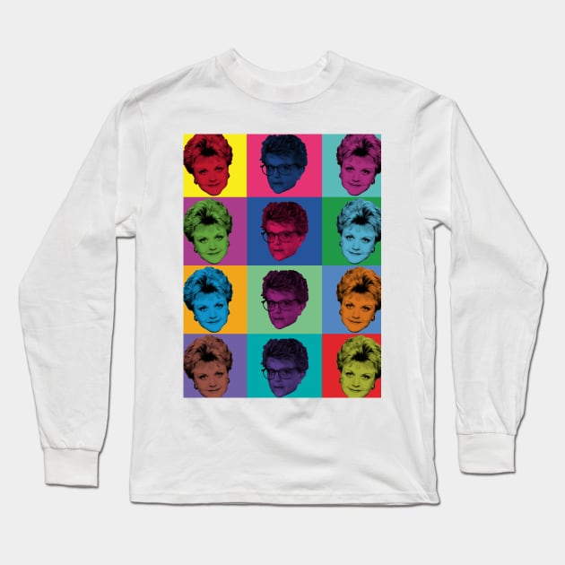 Jessica Fletcher PopArt Long Sleeve T-Shirt by lollypopninja